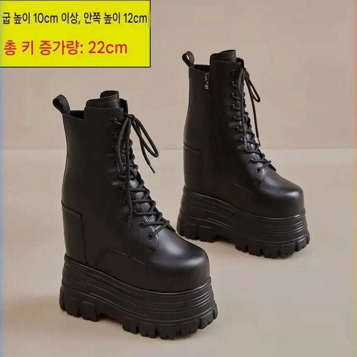 [BUNJANG] 22cm Platform Boots (Size 230) / 22cm 굽 워커 스탠딩화 대여 (225~230사이즈)
