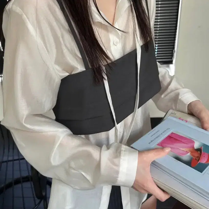 [BUNJANG] Layered Bustier (Beige, Charcoal) / 레이어드 뷔스티에  (2color)