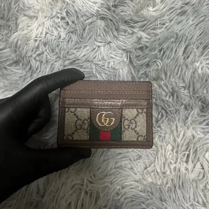 [BUNJANG] Gucci GG Ophidia Canvas Card Holder Brown / 구찌 GG 오피디아 카드지갑