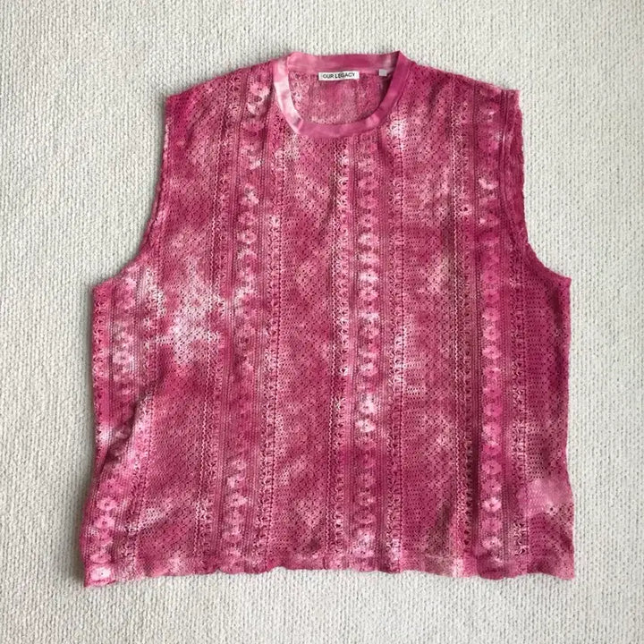 [BUNJANG] Our Legacy Box Sleeveless Dying Cotton Crochet Top / 아워레가시 박스 슬리브리스 다잉 코튼 크로셰