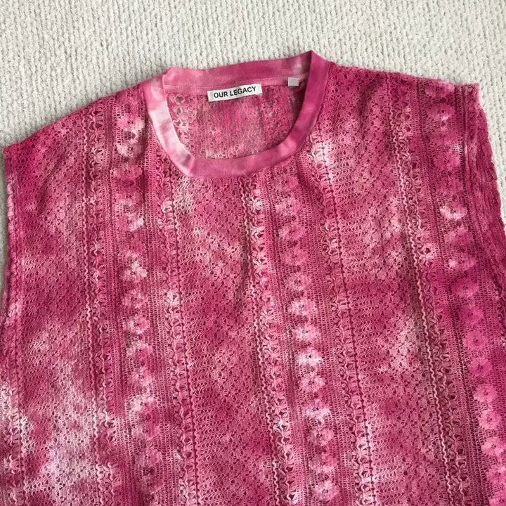 [BUNJANG] Our Legacy Box Sleeveless Dying Cotton Crochet Top / 아워레가시 박스 슬리브리스 다잉 코튼 크로셰