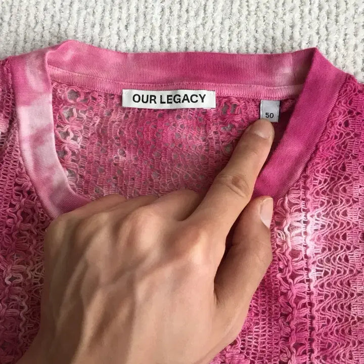 [BUNJANG] Our Legacy Box Sleeveless Dying Cotton Crochet Top / 아워레가시 박스 슬리브리스 다잉 코튼 크로셰
