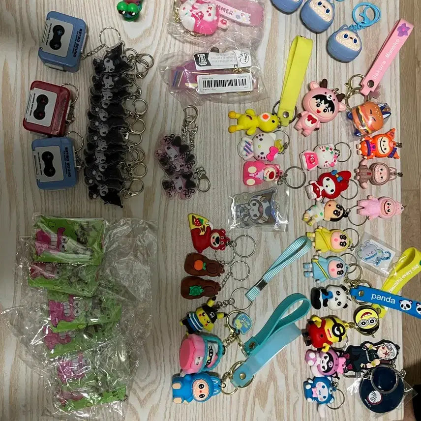 [BUNJANG] Assorted Gacha Keyrings Bundle Set / 각종 가챠 키링 일괄