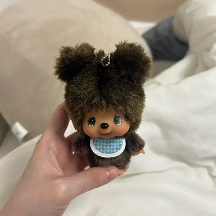 [BUNJANG] Monchhichi Kuma Big Head Plush Doll / 몬치치 빅헤드 쿠마