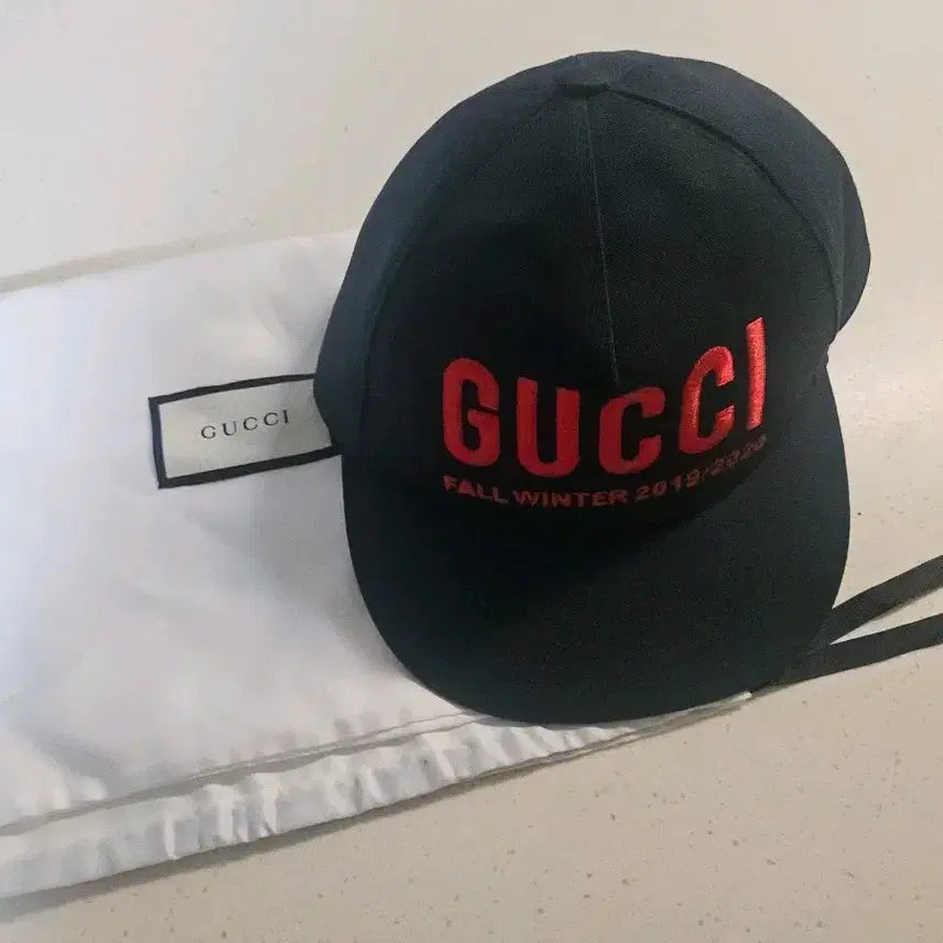 [BUNJANG] Gucci Red Logo Baseball Cap / S 구찌 레드 로고 볼캡 모자