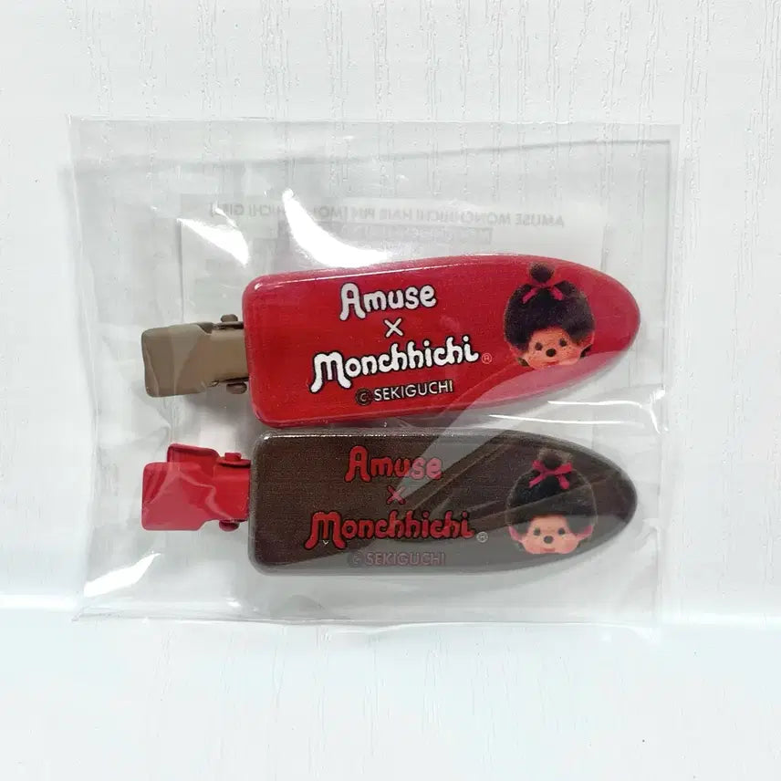 [BUNJANG] Amuse Monchhichi Girl Hairpin / [몬치치 걸] 어뮤즈 몬치치 헤어핀 새상품