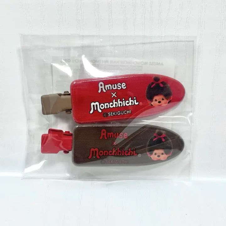 [BUNJANG] Amuse Monchhichi Girl Hairpin / [몬치치 걸] 어뮤즈 몬치치 헤어핀 새상품