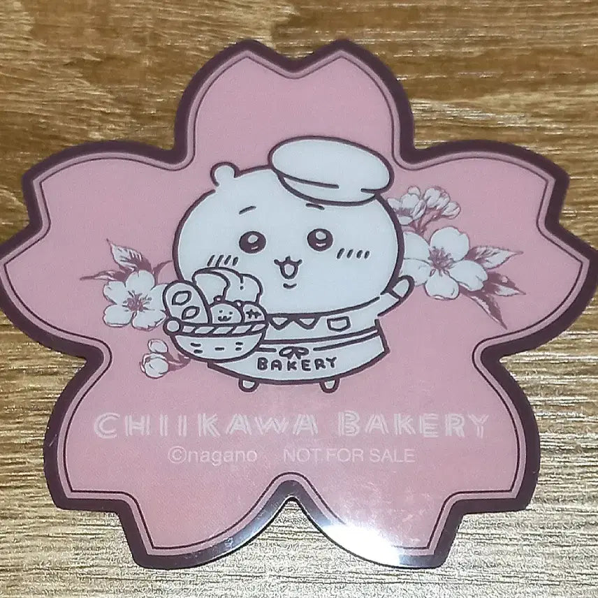 [BUNJANG] Chikawa Bakery Shopping Bag + Cherry Blossom Drink POB Coaster Bundle / (일괄) 치이카와 베이커리 쇼핑백 + 봄 한정 벚꽃 음료 특전 코스터
