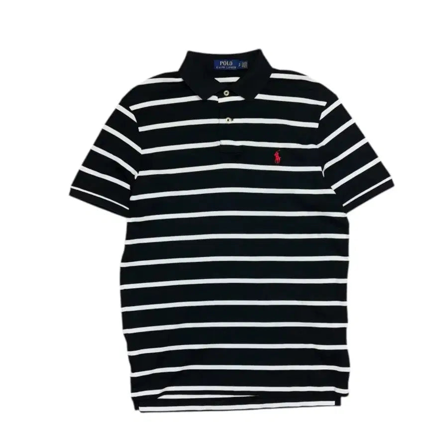 [SOLD OUT] 폴로 랄프로렌 블랙 스트라이프 카라티 반팔