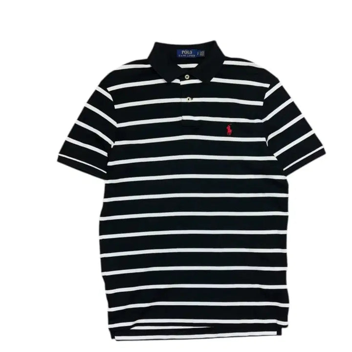 [SOLD OUT] 폴로 랄프로렌 블랙 스트라이프 카라티 반팔