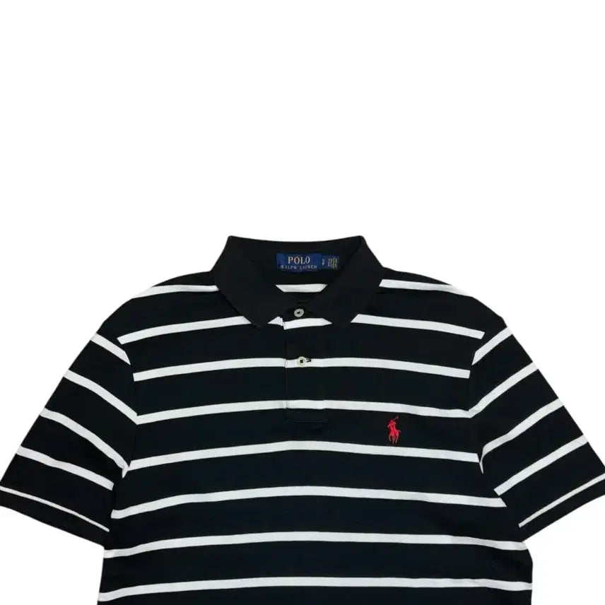 [SOLD OUT] 폴로 랄프로렌 블랙 스트라이프 카라티 반팔