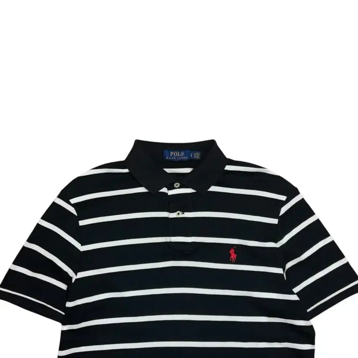 [SOLD OUT] 폴로 랄프로렌 블랙 스트라이프 카라티 반팔