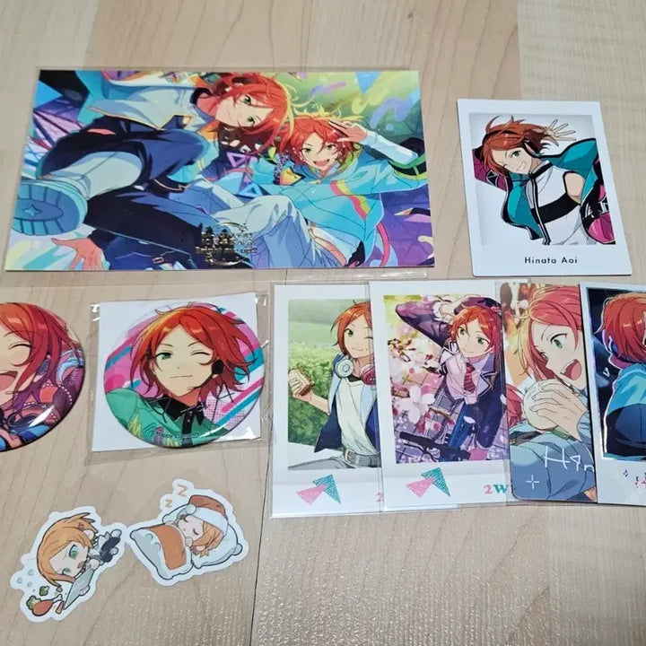 [BUNJANG] Ensemble Stars Twink Hinata Yuta 10th Anniversary Bundle Set / 일괄)앙스타 트윙크 히나타 유우타 10주년 엽서 뱃지 파샷츠 모펀 스티커