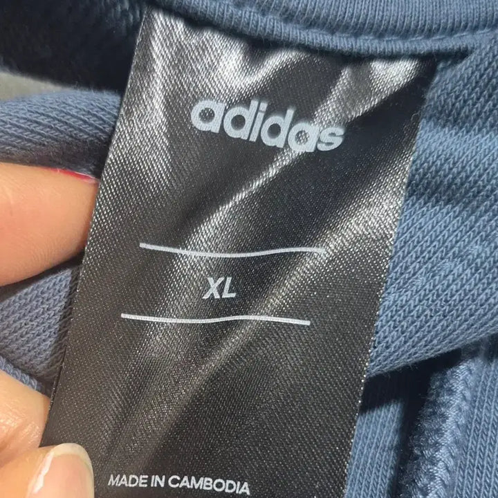 [SOLD OUT] 아디다스 후드티 블루 XL (한번입고 보관한 거의 새상품)