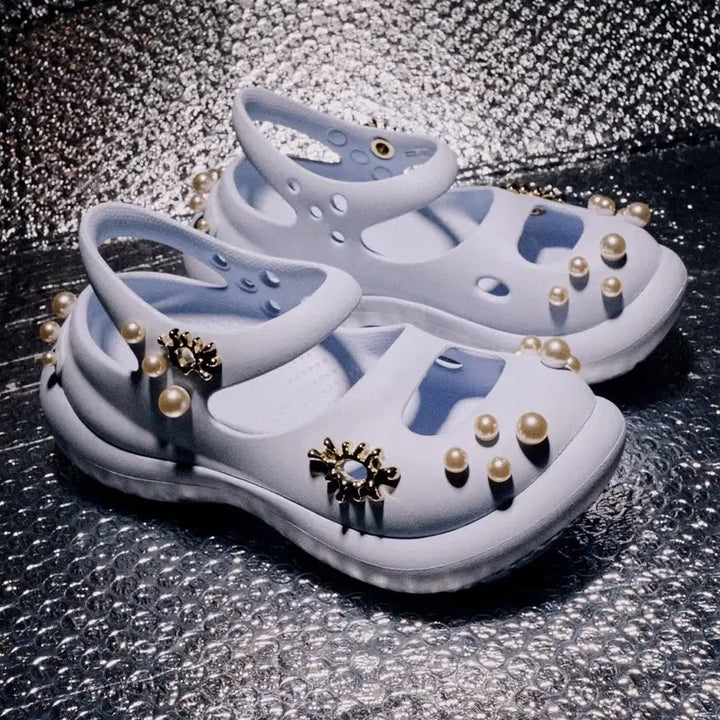 [BUNJANG] Crocs Paedra Embellished Mary Jane Dreamscape / [240] 크록스 파에드라 엠벨리시드 메리제인 드림스케이프