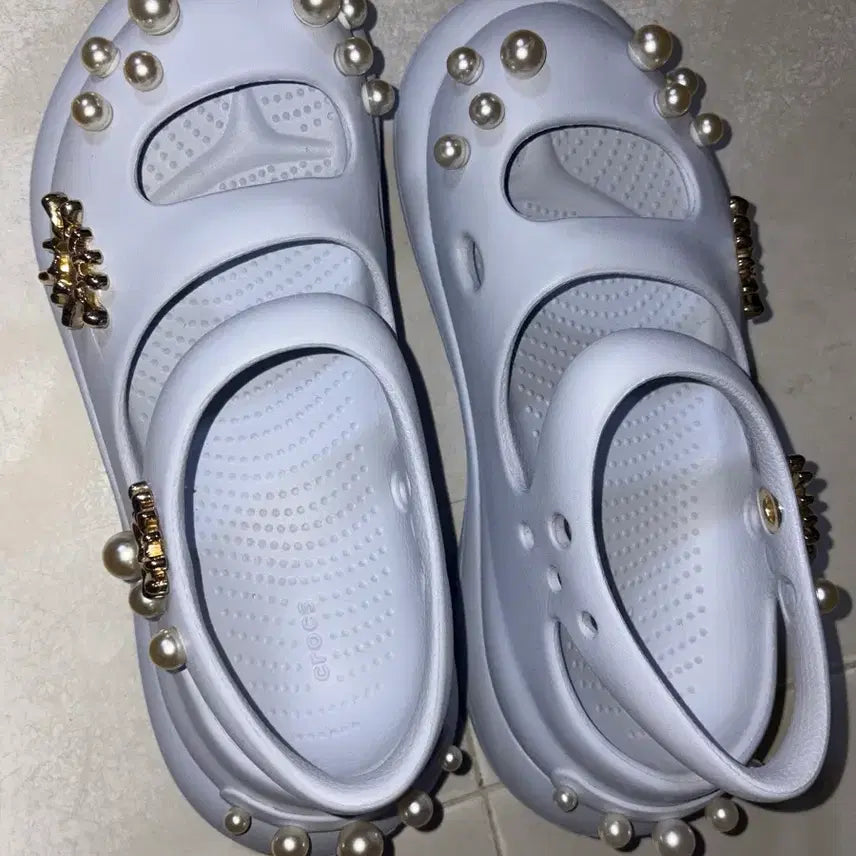 [BUNJANG] Crocs Paedra Embellished Mary Jane Dreamscape / [240] 크록스 파에드라 엠벨리시드 메리제인 드림스케이프