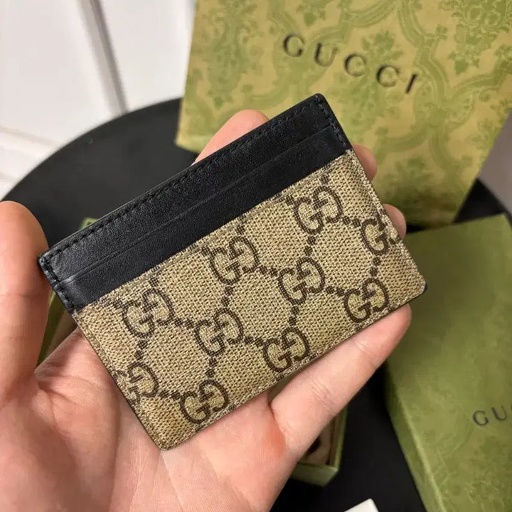 [BUNJANG] Gucci Kingsnake GG Supreme Card Wallet / 구찌 킹스네이크 카드지갑 GG 수프림