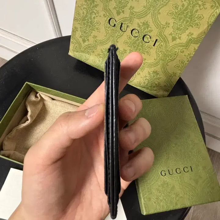 [BUNJANG] Gucci Kingsnake GG Supreme Card Wallet / 구찌 킹스네이크 카드지갑 GG 수프림
