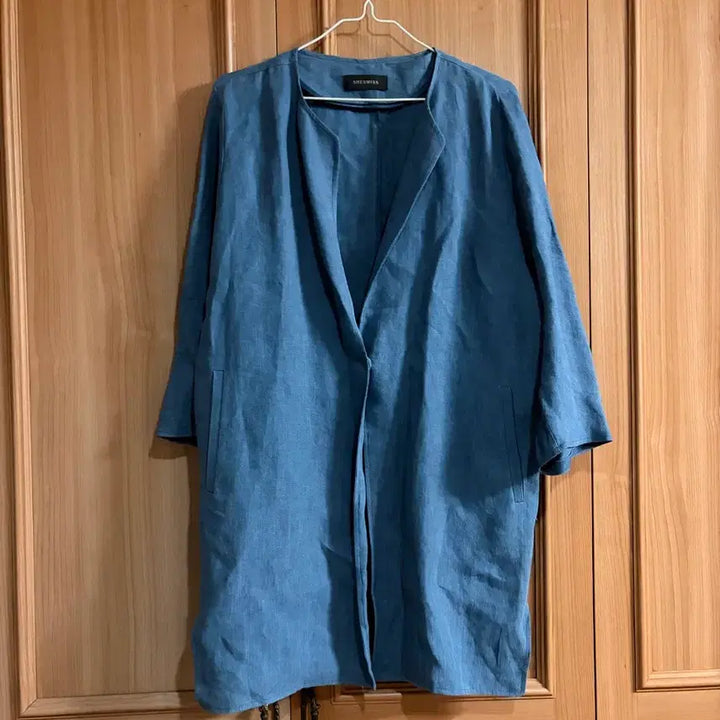 [BUNJANG] SHESMISS Linen Jacket / SHESMISS 블루 린넨 자켓 쉬즈미스