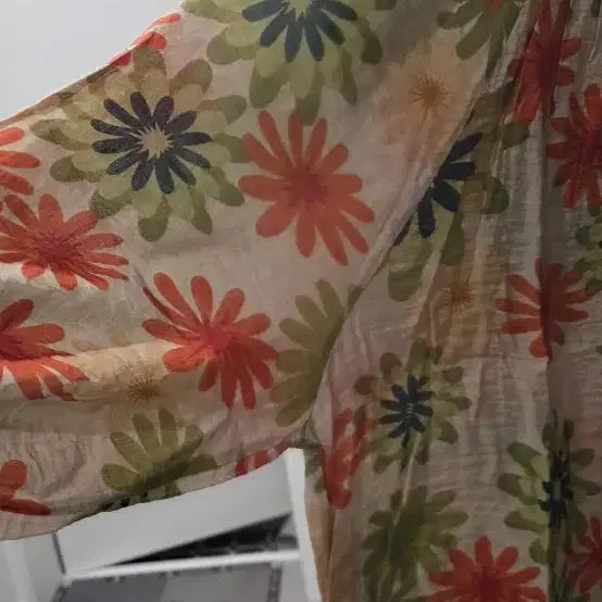 [BUNJANG] Floral Pattern Blouse / 플라워 패턴 블라우스 7부