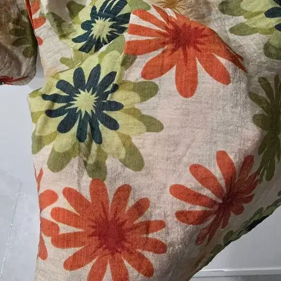 [BUNJANG] Floral Pattern Blouse / 플라워 패턴 블라우스 7부