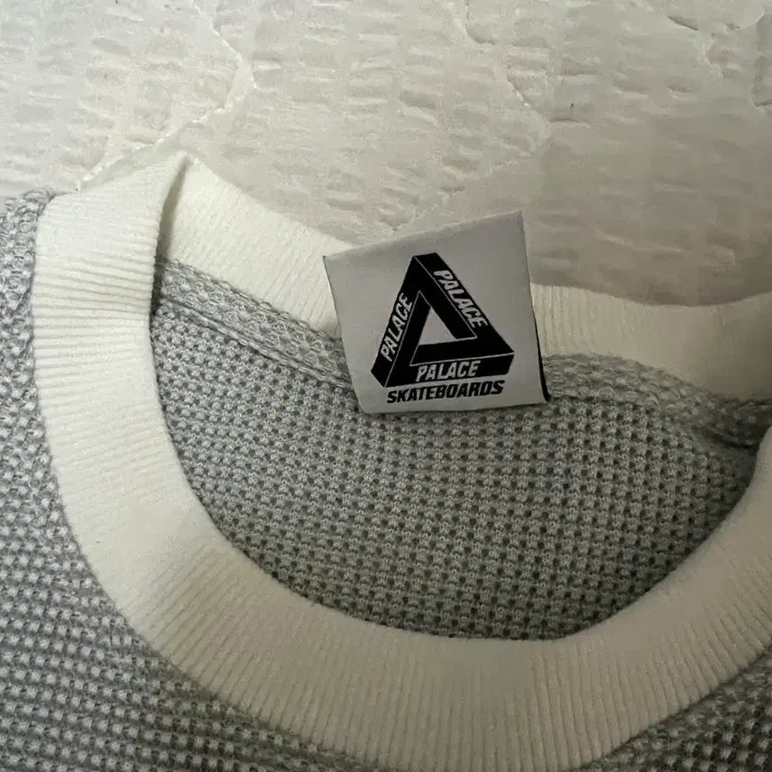 [BUNJANG] Palace Two-Tone Waffle Long Sleeve Shirt / 팔라스 투톤 와플 롱슬리브 화이트 25SS