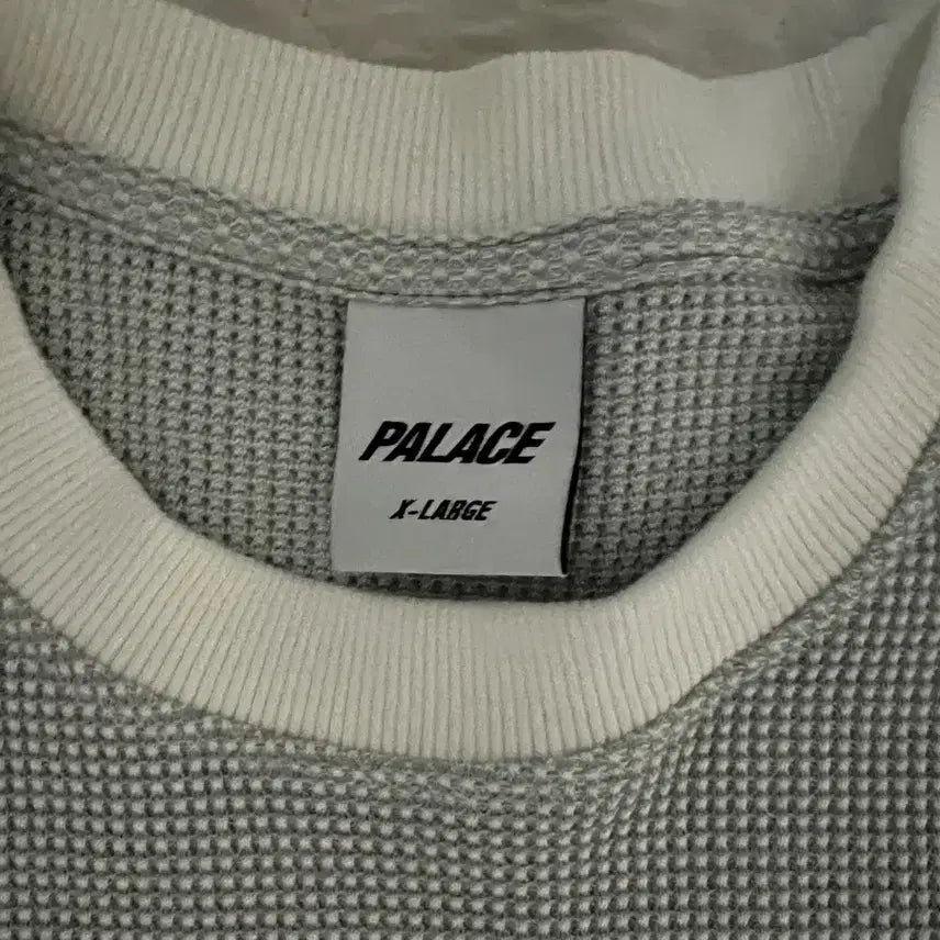 [BUNJANG] Palace Two-Tone Waffle Long Sleeve Shirt / 팔라스 투톤 와플 롱슬리브 화이트 25SS