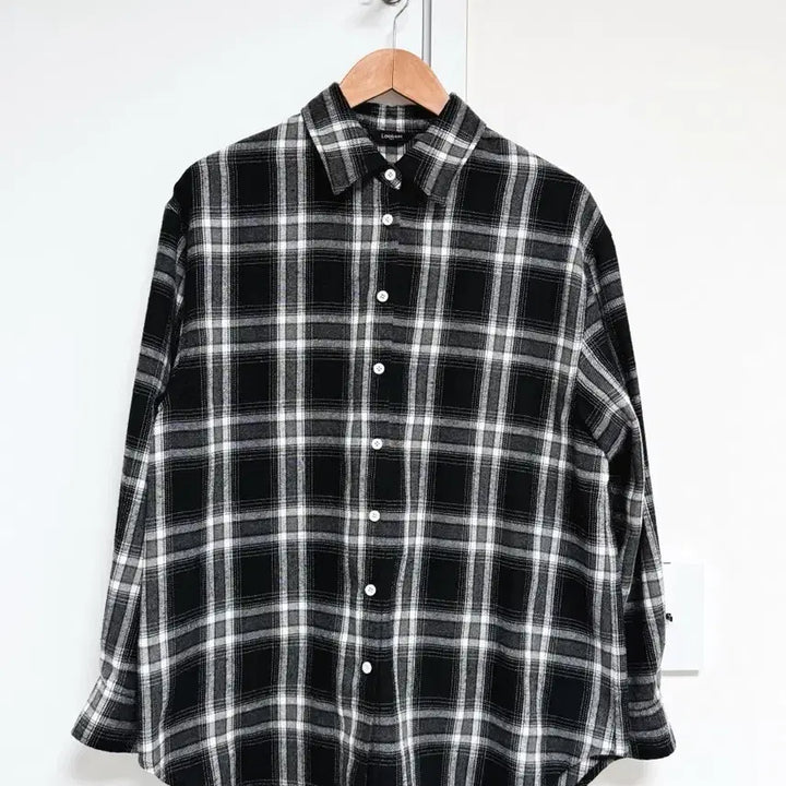 [SOLD OUT] 룩캐스트 플로란스 오버사이즈 체크 셔츠 그레이 판매