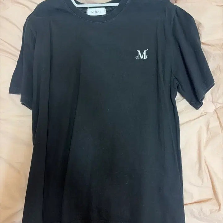 [BUNJANG] Musent Signature Back Logo Short Sleeve T-shirt Black / 무센트 시그니처 백로고 반팔티 블랙