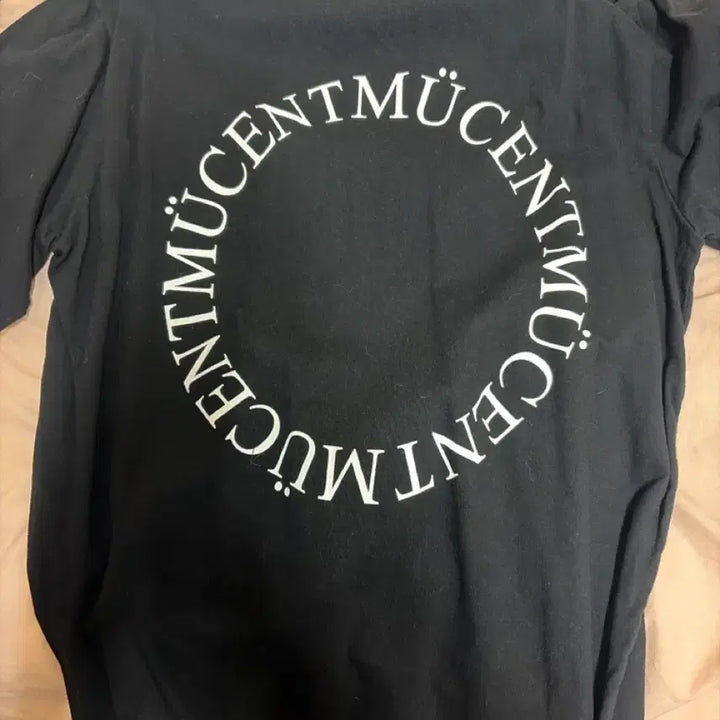 [BUNJANG] Musent Signature Back Logo Short Sleeve T-shirt Black / 무센트 시그니처 백로고 반팔티 블랙
