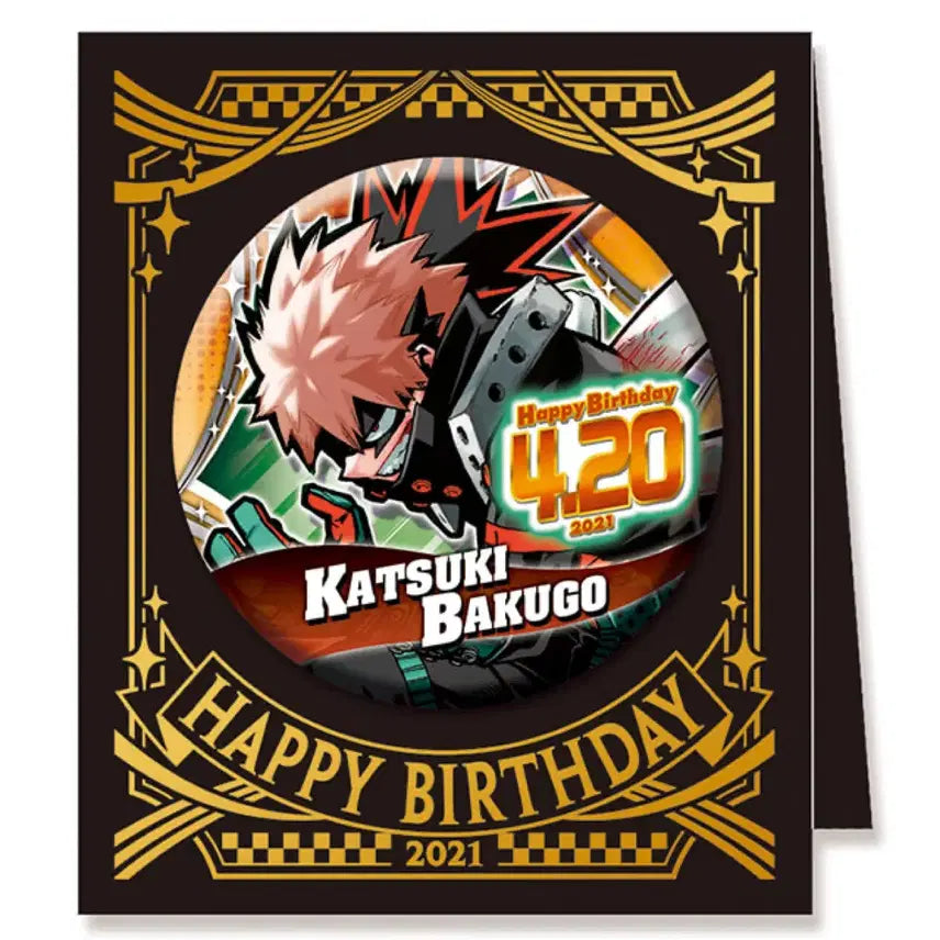 [BUNJANG] Bakugo Katsuki 2021 Birthday Can Badge Bundle / 바쿠고 카츠키 2021 생일 캔뱃지 X40 a3이타백가능