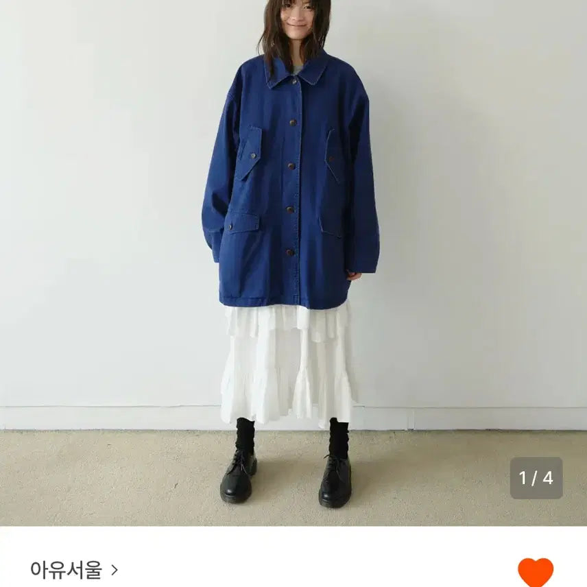 [BUNJANG] 아유서울 워크자켓 블루 / 아유서울 워크자켓 블루