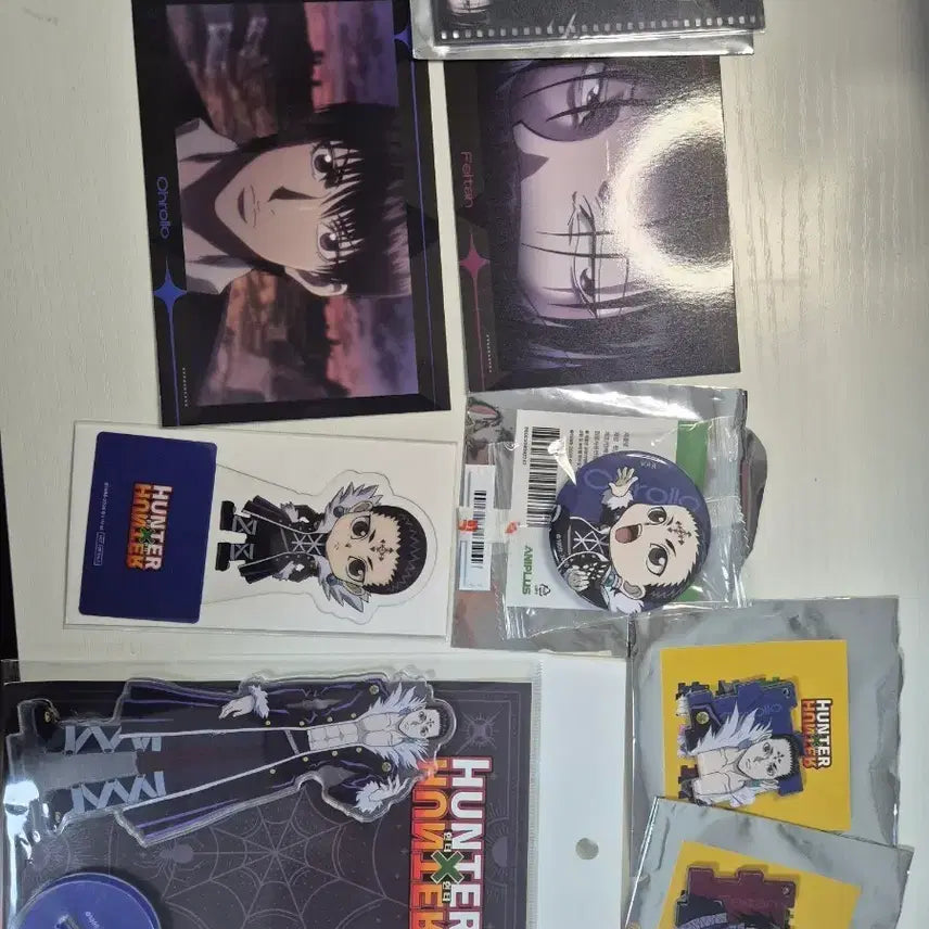 [BUNJANG] Hunter x Hunter Chrollo and Feitan Cafe Benefit Goods Bundle Set / [미개봉] 선착순 한명 헌터헌터 클로로 카페특전엽서 페이탄