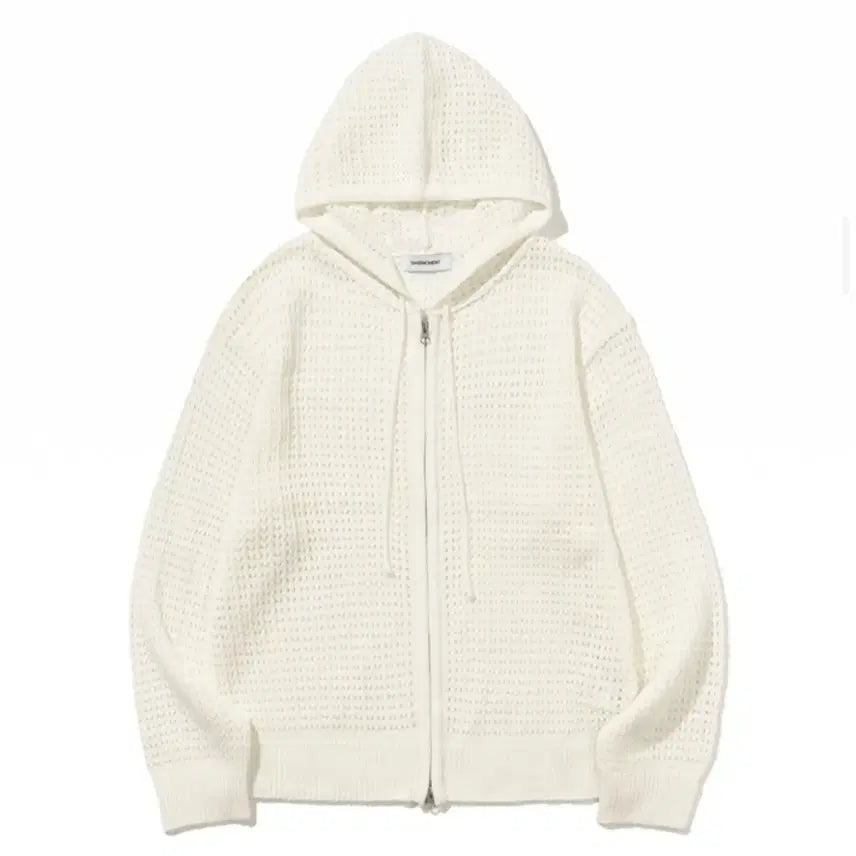 [BUNJANG] Basemoment Crochet Hooded Zip-Up (Unisex) - Size M / 베이스모먼트 크로쉐 후드 집업 M (남녀공용)