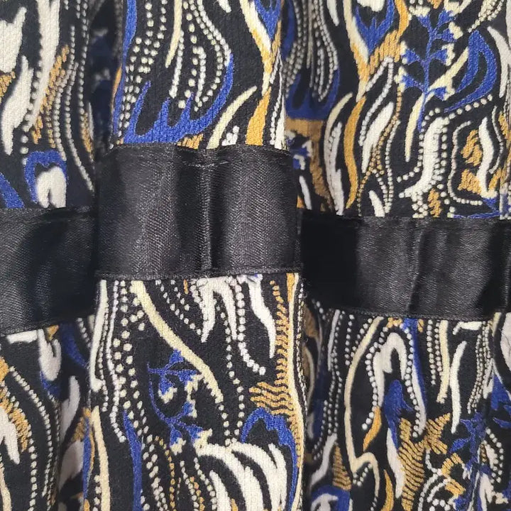 [BUNJANG] Patterned Elastic Waist Long Skirt / 빅사이즈 패턴 밴딩 롱스커트