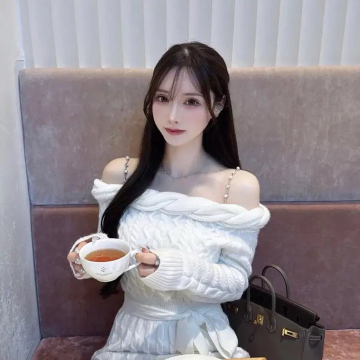 [BUNJANG] Lumignon Valentine Collection Long Strap Dress / lumignon 루미뇽 스트랩 케이블 롱 원피스 스나계