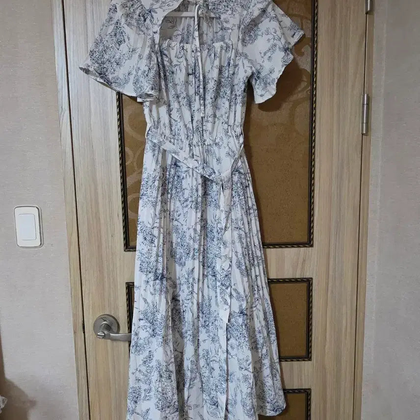[BUNJANG] GRL Pleated Long Dress / 일브 스나계 GRL 뜨왈패턴 플리츠 롱원피스 일본브랜드 양산형