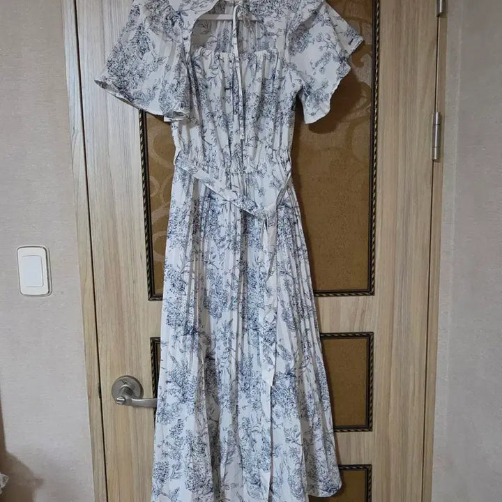 [BUNJANG] GRL Pleated Long Dress / 일브 스나계 GRL 뜨왈패턴 플리츠 롱원피스 일본브랜드 양산형