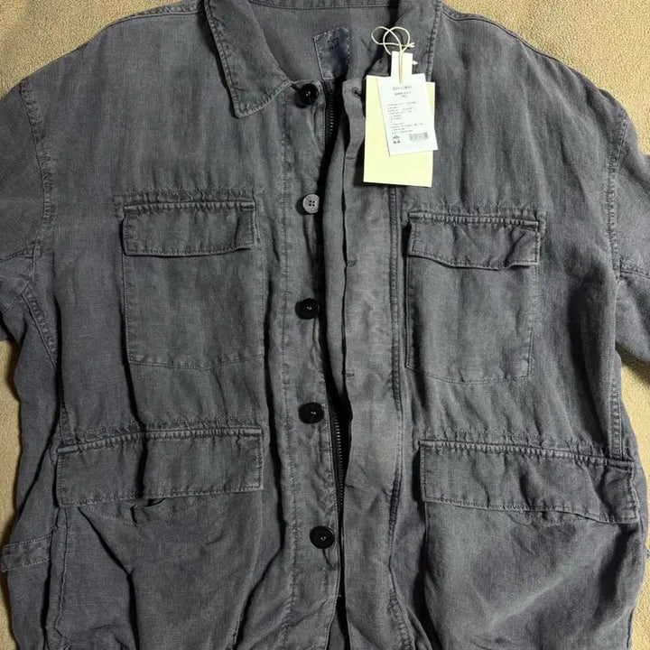 [SOLD OUT] 4) 폴리테루 린넨 필드 자켓 파카 페이디드 블루 25fw
