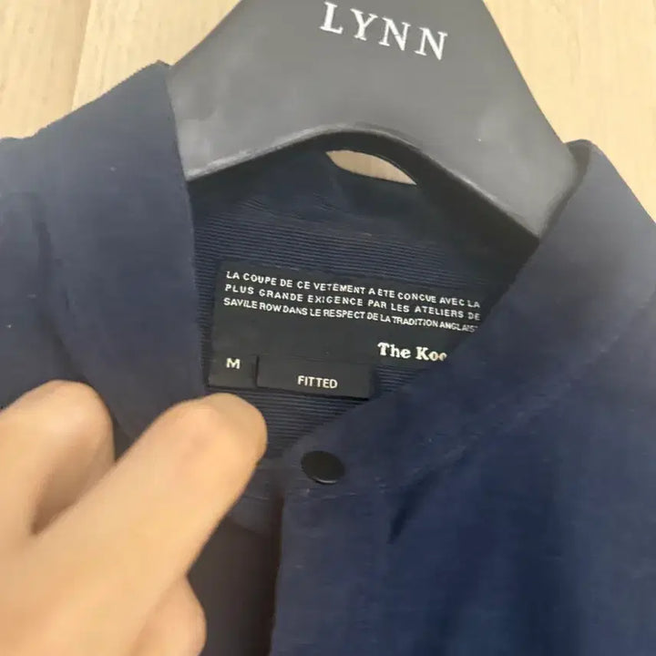 [BUNJANG] The Kooples Stand Collar Navy Corduroy Shirt (M) / 더 쿠플스 스탠드카라 네이비 코듀로이 셔츠m