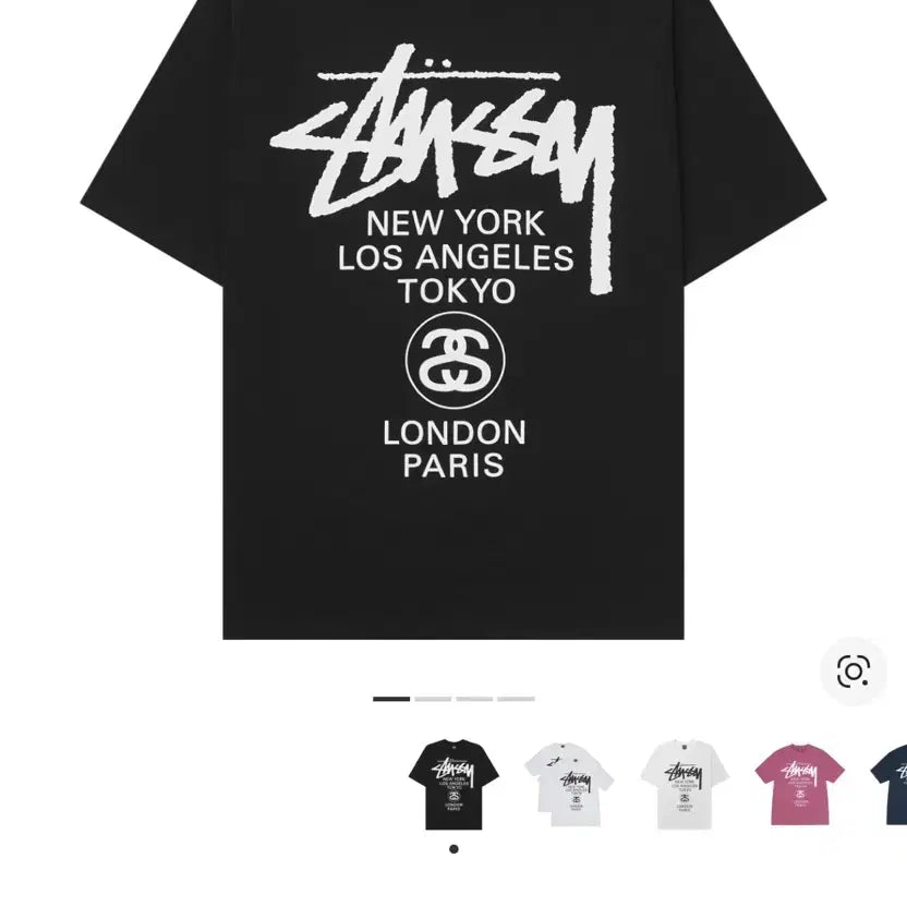 [SOLD OUT] 스투시 월드투어 티셔츠 블랙 2XL
