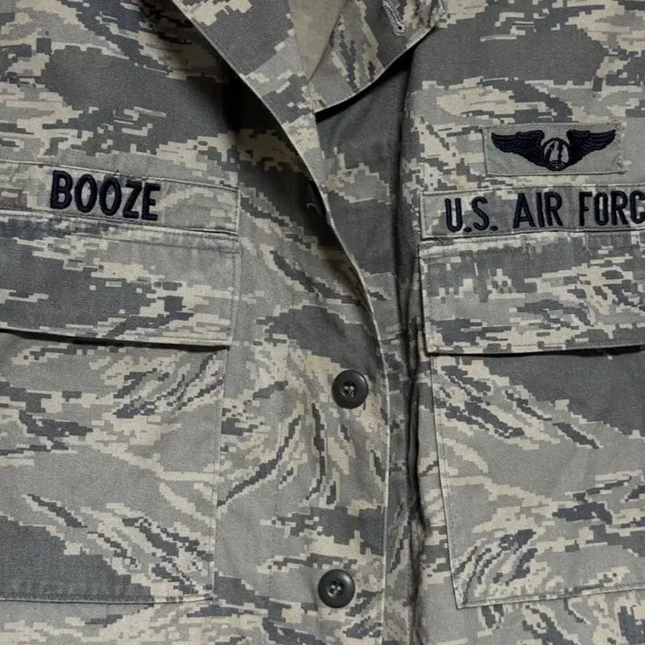 [BUNJANG] U.S. Air Force Camo Military Uniform Top / 미공군 U.S. AIR FORCE 카모 군복 상의 105-110