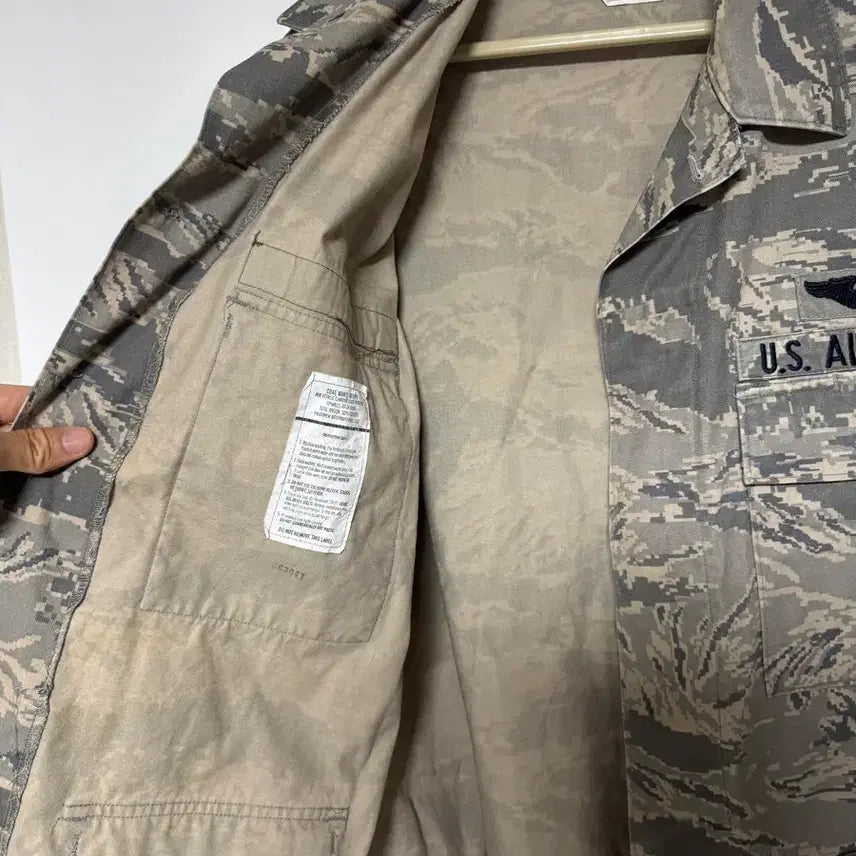 [BUNJANG] U.S. Air Force Camo Military Uniform Top / 미공군 U.S. AIR FORCE 카모 군복 상의 105-110
