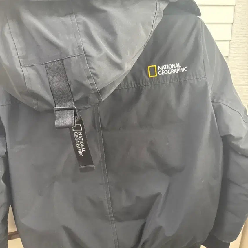 [BUNJANG] National Geographic Black Padded Jacket / 내셔널지오그래픽 블랙 패딩