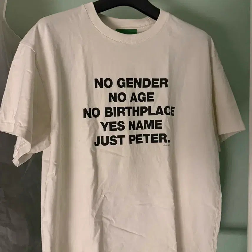 [BUNJANG] My Name is Peter Short Sleeve Slogan T-shirt / 마이네임이즈피터 반팔 슬로건 티셔츠