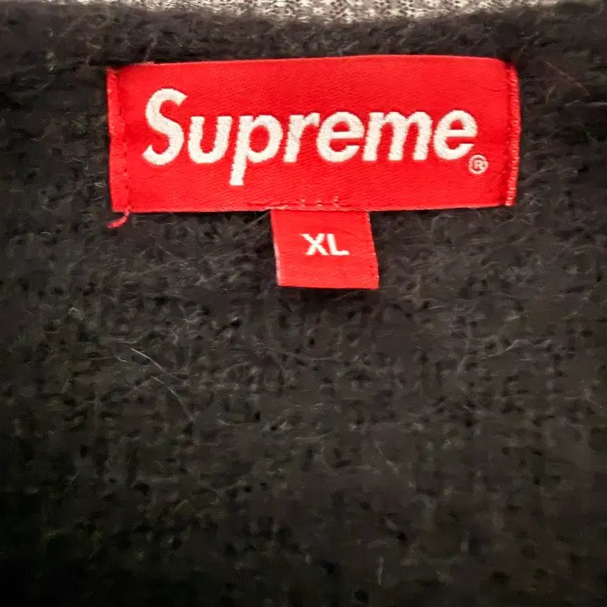 [BUNJANG] Supreme Brushed Grid Cardigan Black (XL) / [XL] 슈프림 브러쉬드 그리드 가디건 블랙