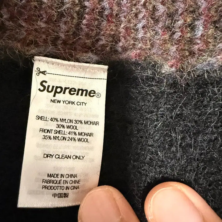 [BUNJANG] Supreme Brushed Grid Cardigan Black (XL) / [XL] 슈프림 브러쉬드 그리드 가디건 블랙
