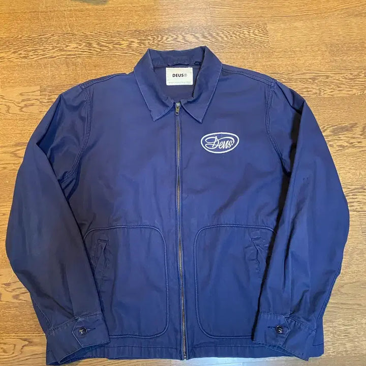 [BUNJANG] Deus Ex Machina Blouson Jacket Blue XXL / 데우스 엑스 마키나 블루종 자켓 블루 xxl
