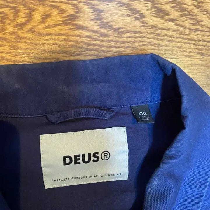 [BUNJANG] Deus Ex Machina Blouson Jacket Blue XXL / 데우스 엑스 마키나 블루종 자켓 블루 xxl