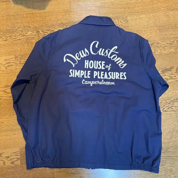 [BUNJANG] Deus Ex Machina Blouson Jacket Blue XXL / 데우스 엑스 마키나 블루종 자켓 블루 xxl